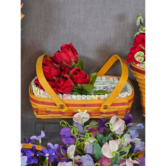 Longaberger Collector's Club Miniature May Series Basket Collection All 14!! - Picture 4 of 8